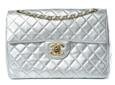 Chanel Lamskin Quilted Maxi Single Flap