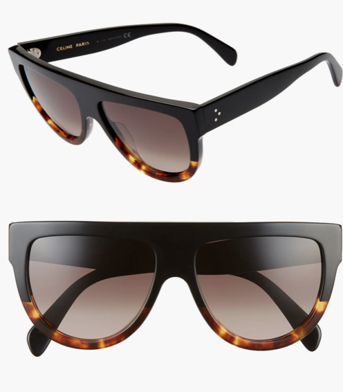 Celine 58mm Flat Top Sunglasses