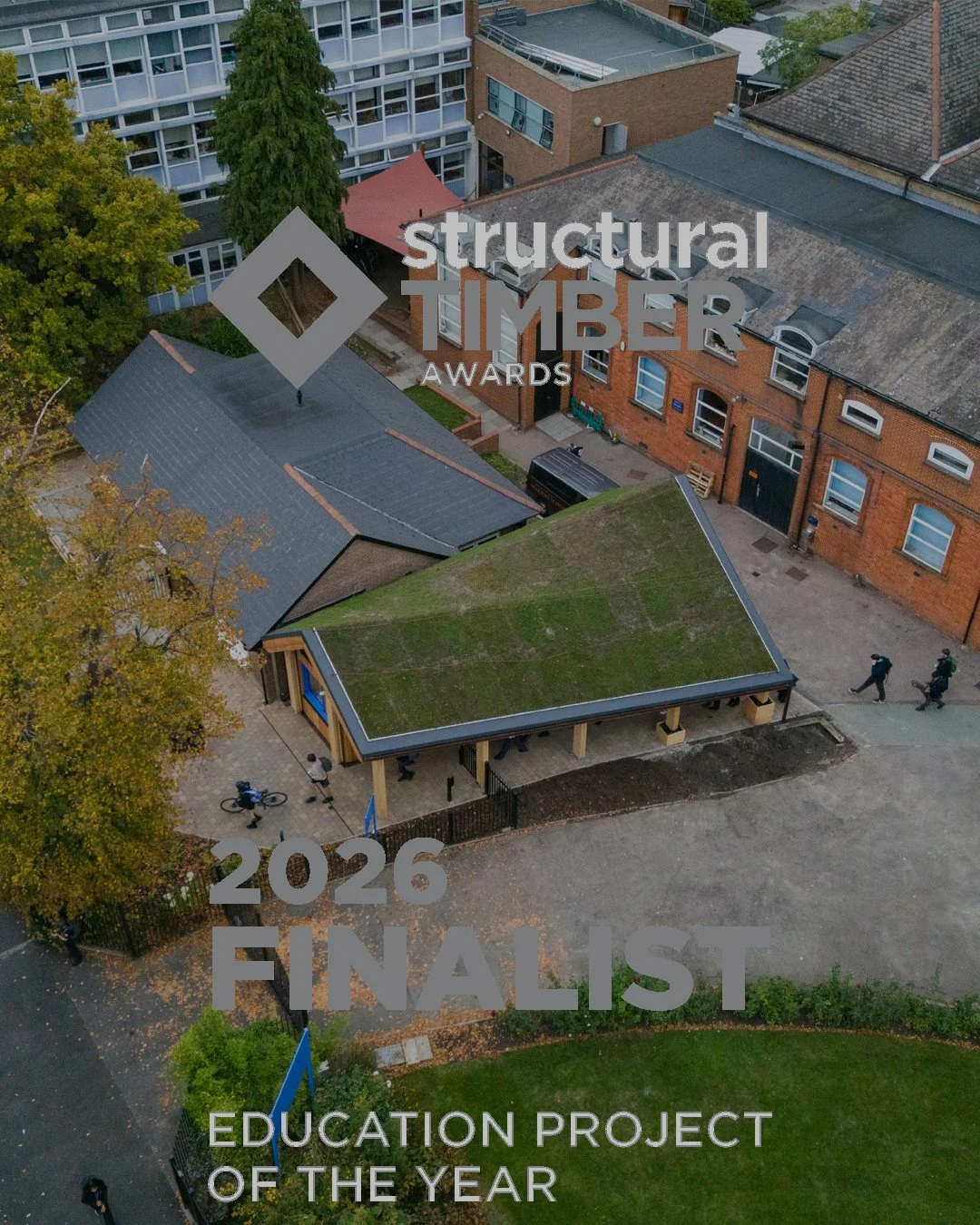 School Entrance Pavilion - Finalist for Education Project of the Year at the 2026 Structural Timber Awards