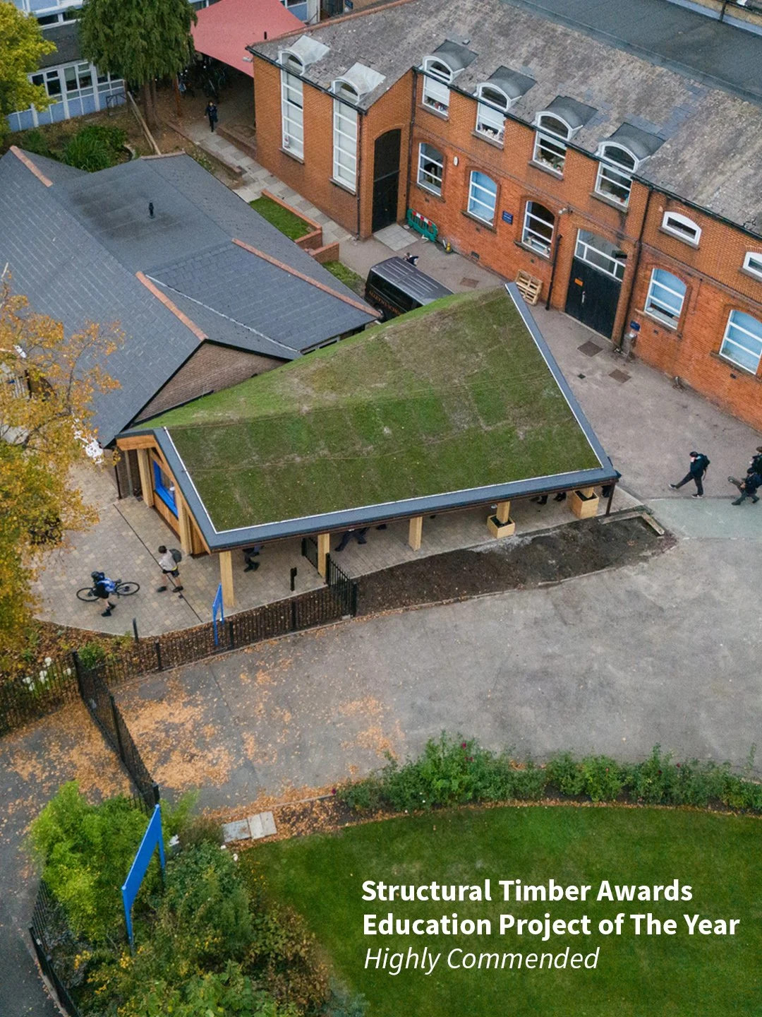 Alleyn's Entrance Pavilion - Highly Commended Project at Structural Timber Awards 2026