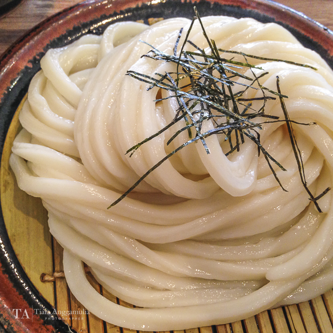 Cold udon noodle at Koya. 