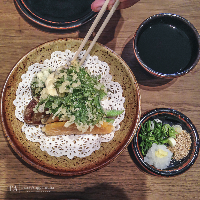  Vegetable and fish tempura at Koya. 