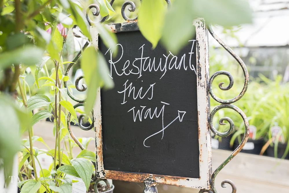Restaurant signage.