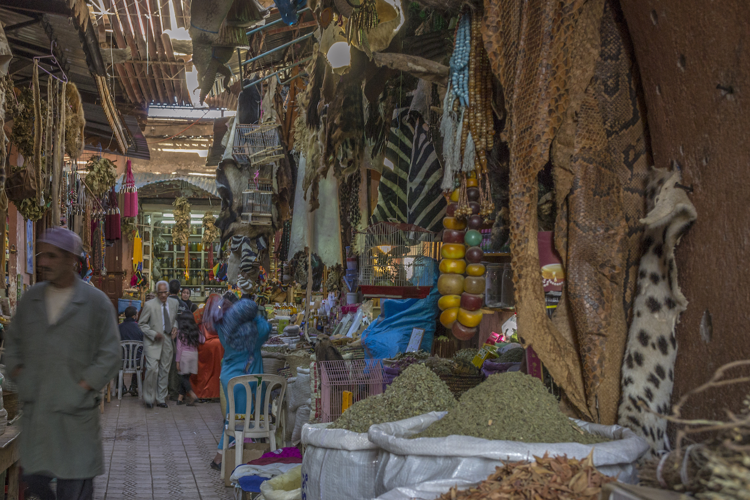 Inside the souks in Marrakech.jpg