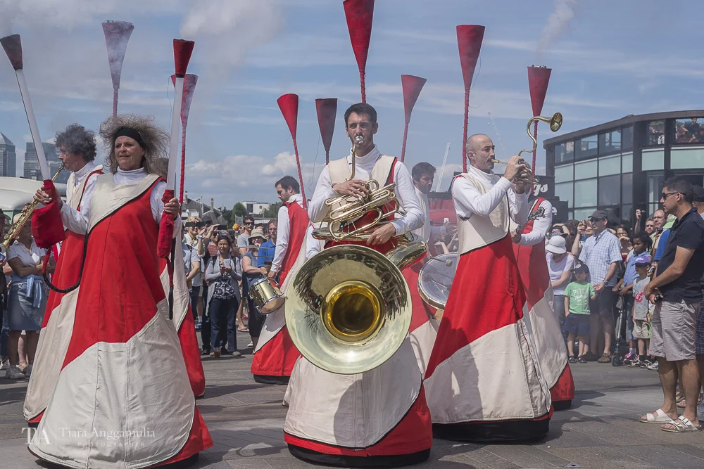Opus II performing at Greenwich + Docklands International Festival.