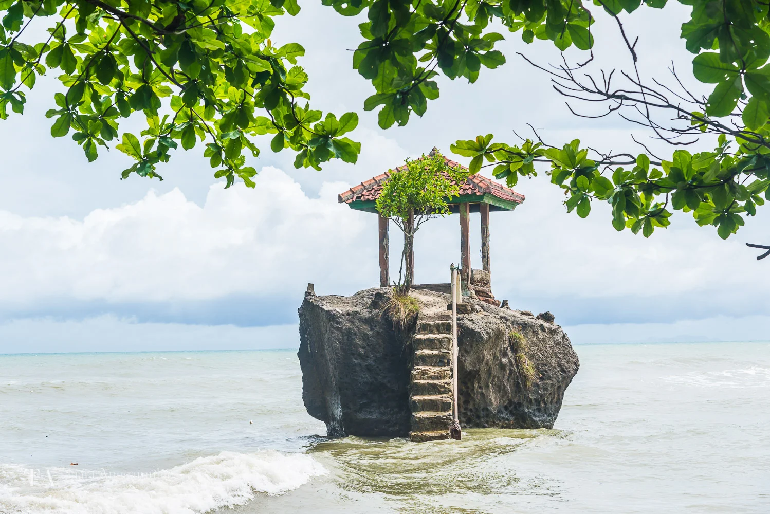Rock island at Karang Bolong.
