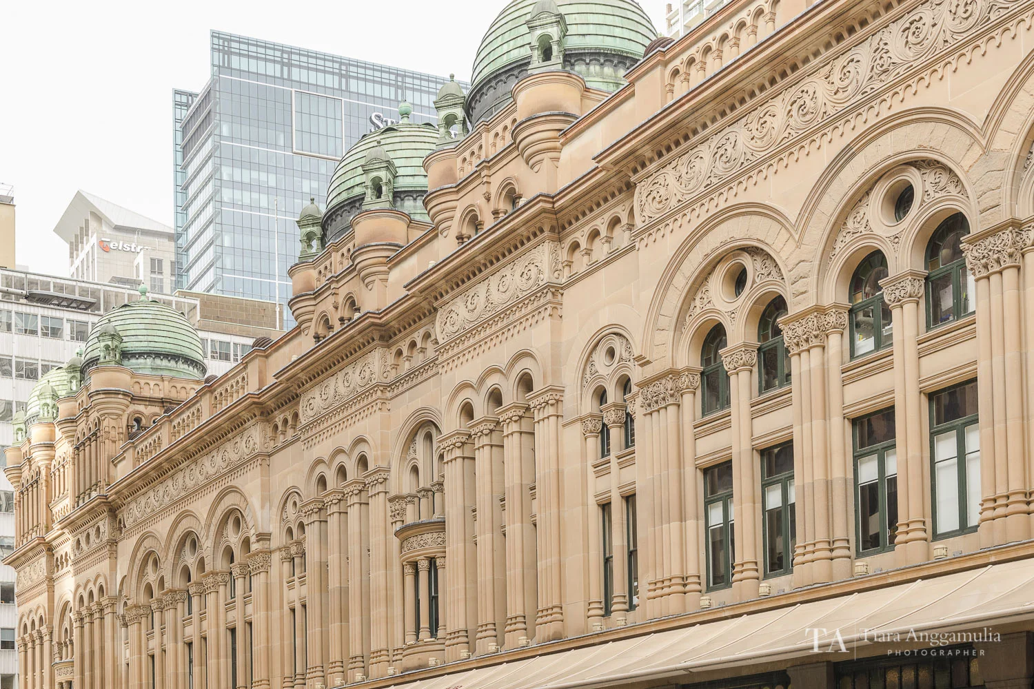 The exterior of Queen Victoria Building.