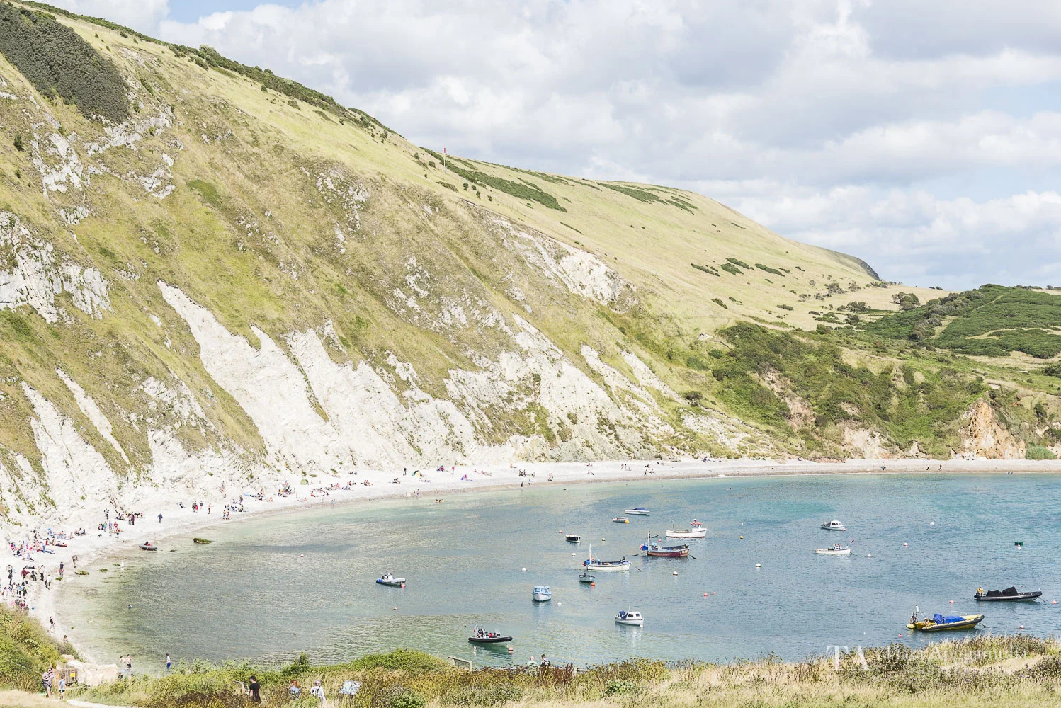 A view towards Lulworth Cove.