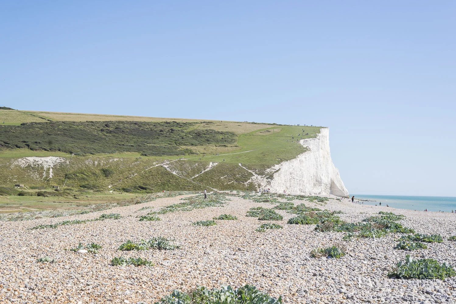 The pebble beach at Cuckmere Haven.