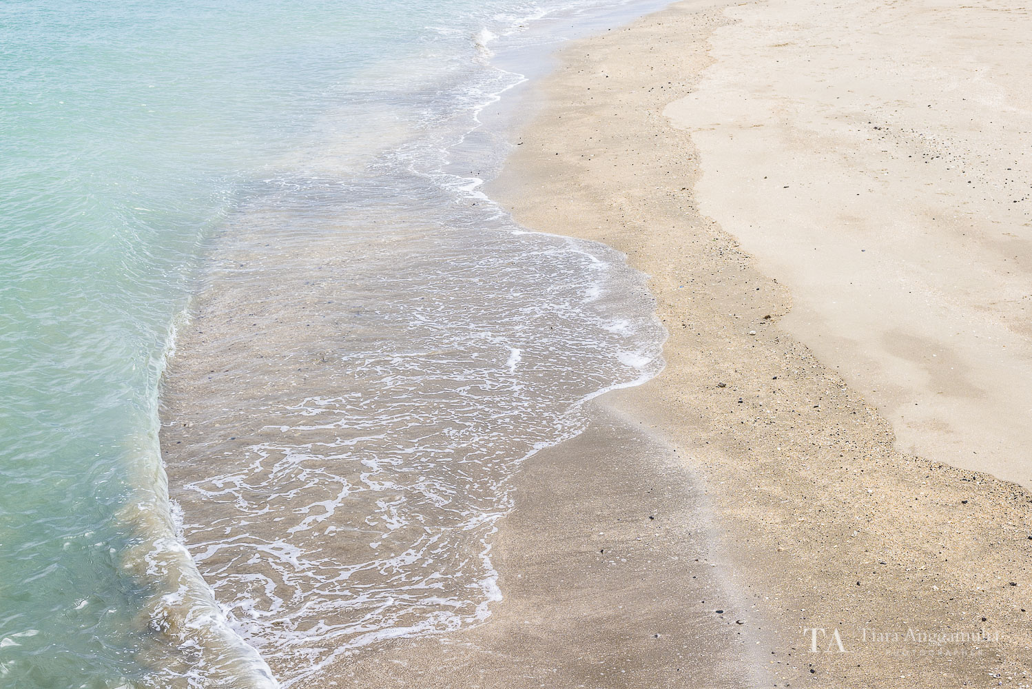 A close up detail of the beach in Devonport.