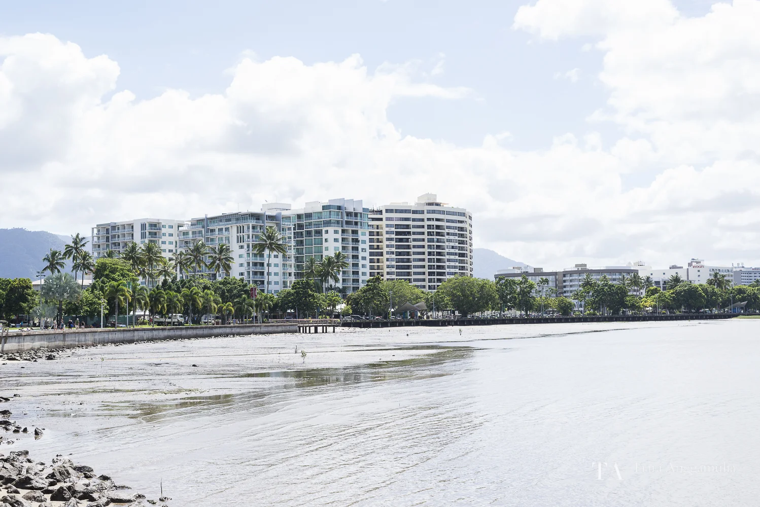 The skyline of Cairns town centre.