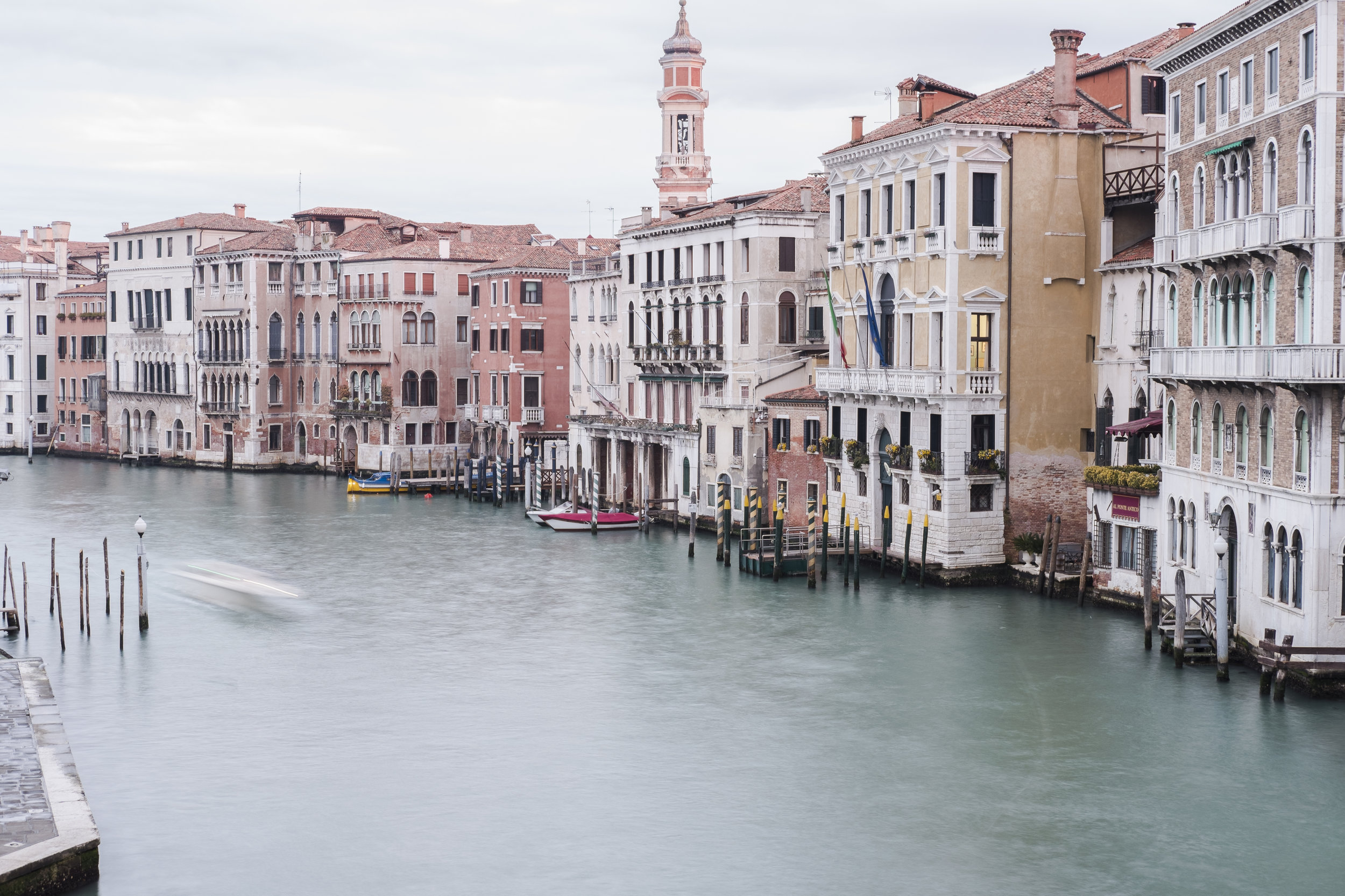  A morning view towards the Grand Canal. 
