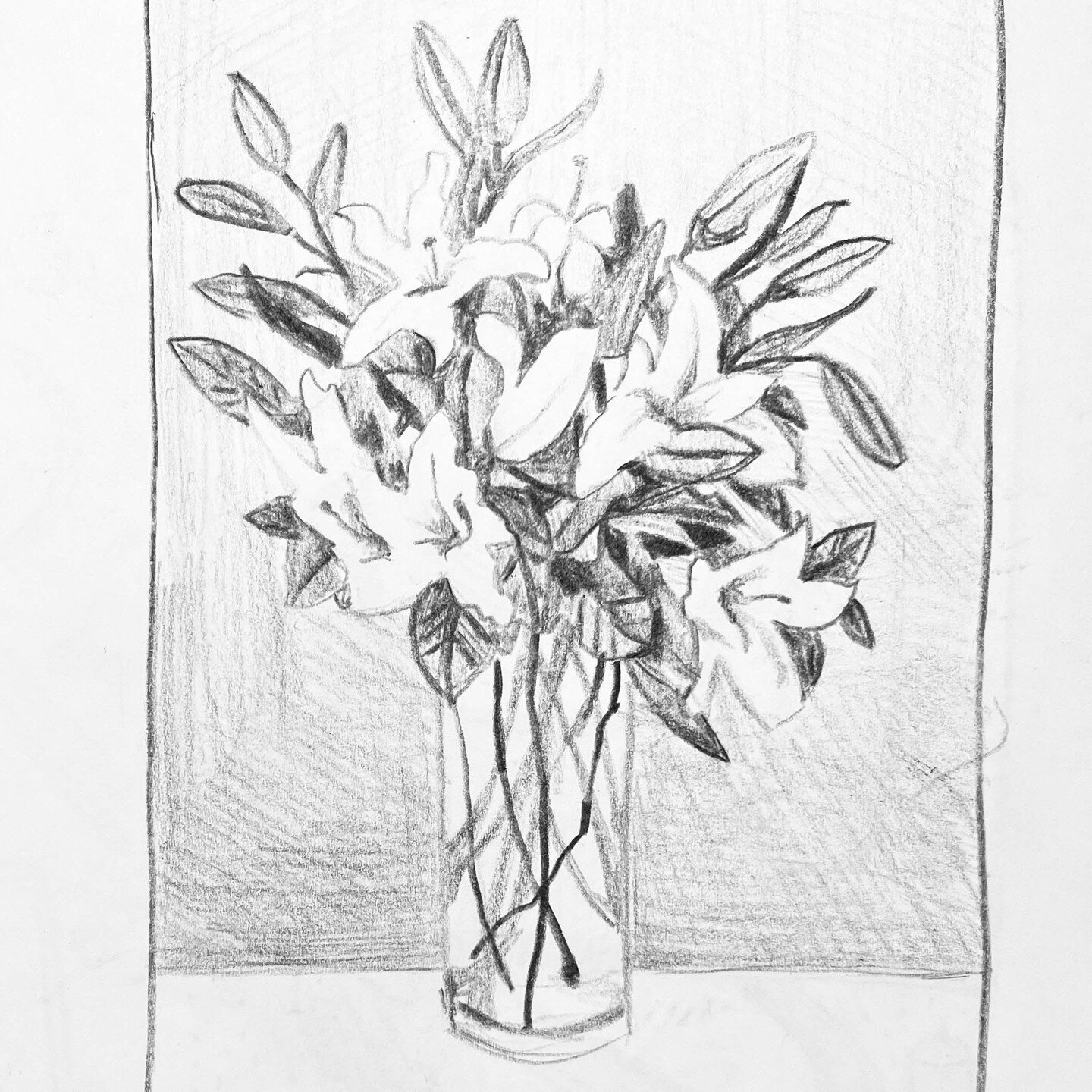 Sketchbook peek! ⁠
Flowers in a vase⁠
⁠
⁠
#sketch #sketchbook #drawing #artoftheday #doodle