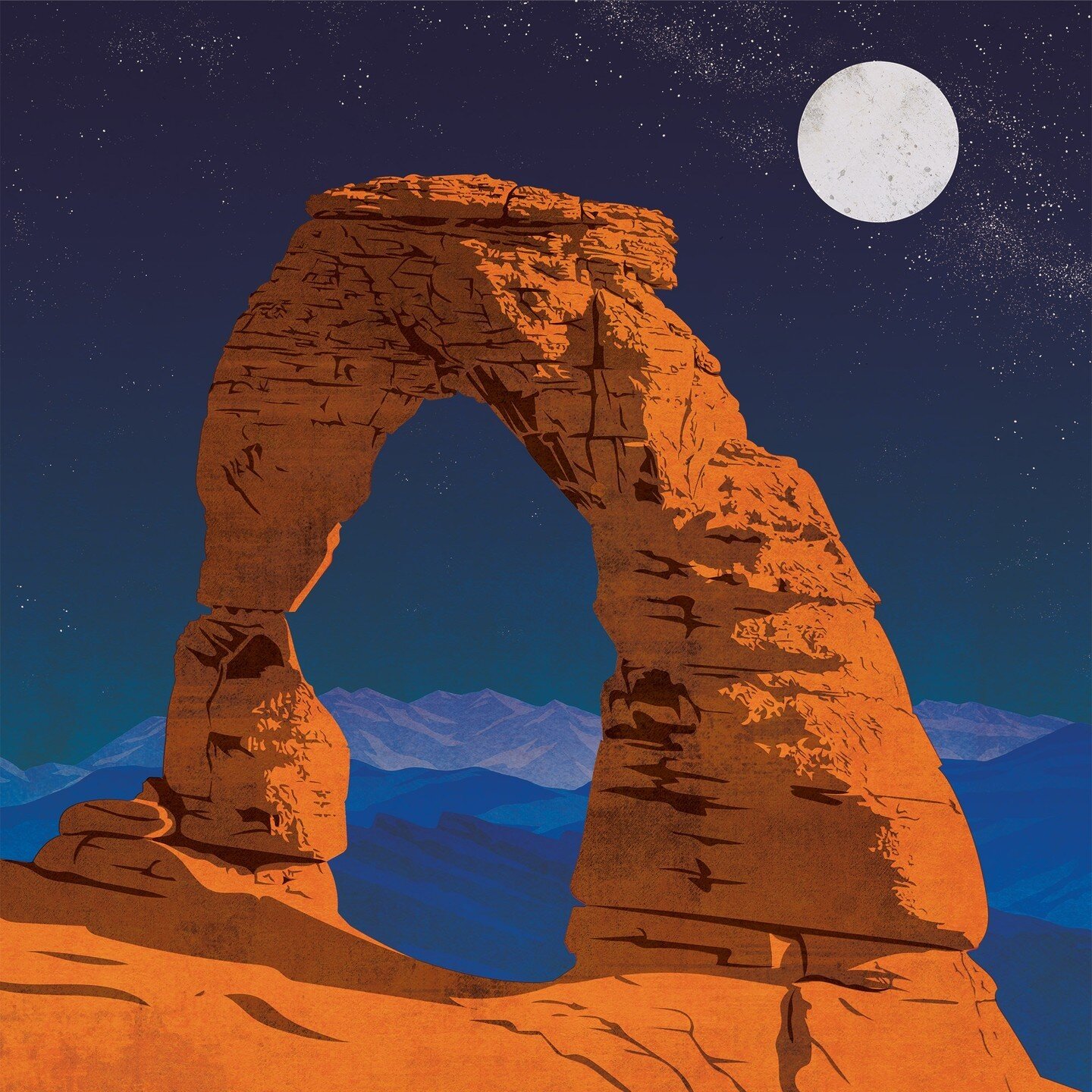Detail of Delicate Arch in Arches National Park⁠
⁠
Prints available in my Etsy shop.