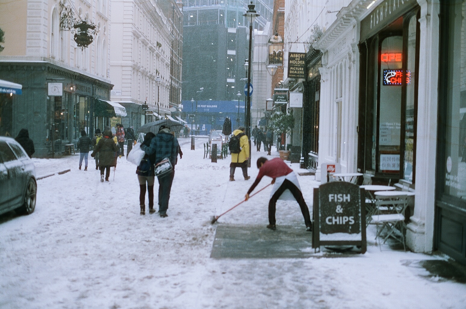  Snow day, Bloomsbury 