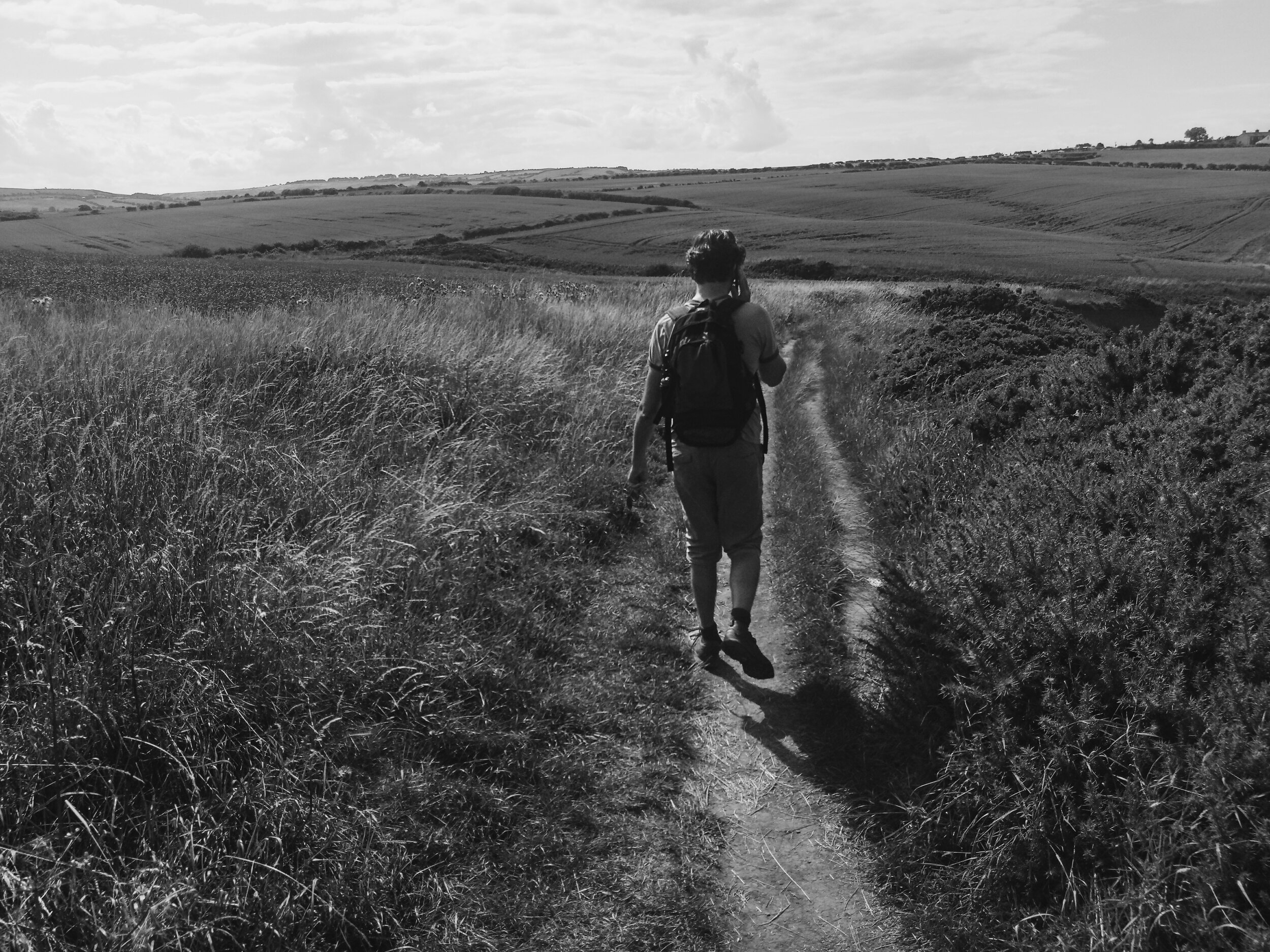 On the phone, north Yorkshire