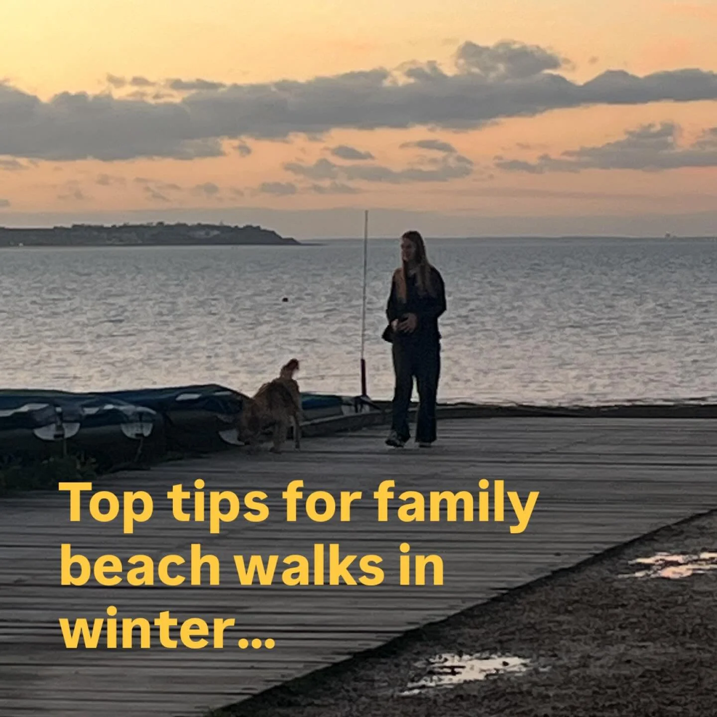 We had such a lovely family walk yesterday. Left the beach at the end of the day feeling slightly soggy, slightly sandy, and very happy.

I think I love the coast more in winter than summer, even the blustery bits! 

How about you? Any tips for winte