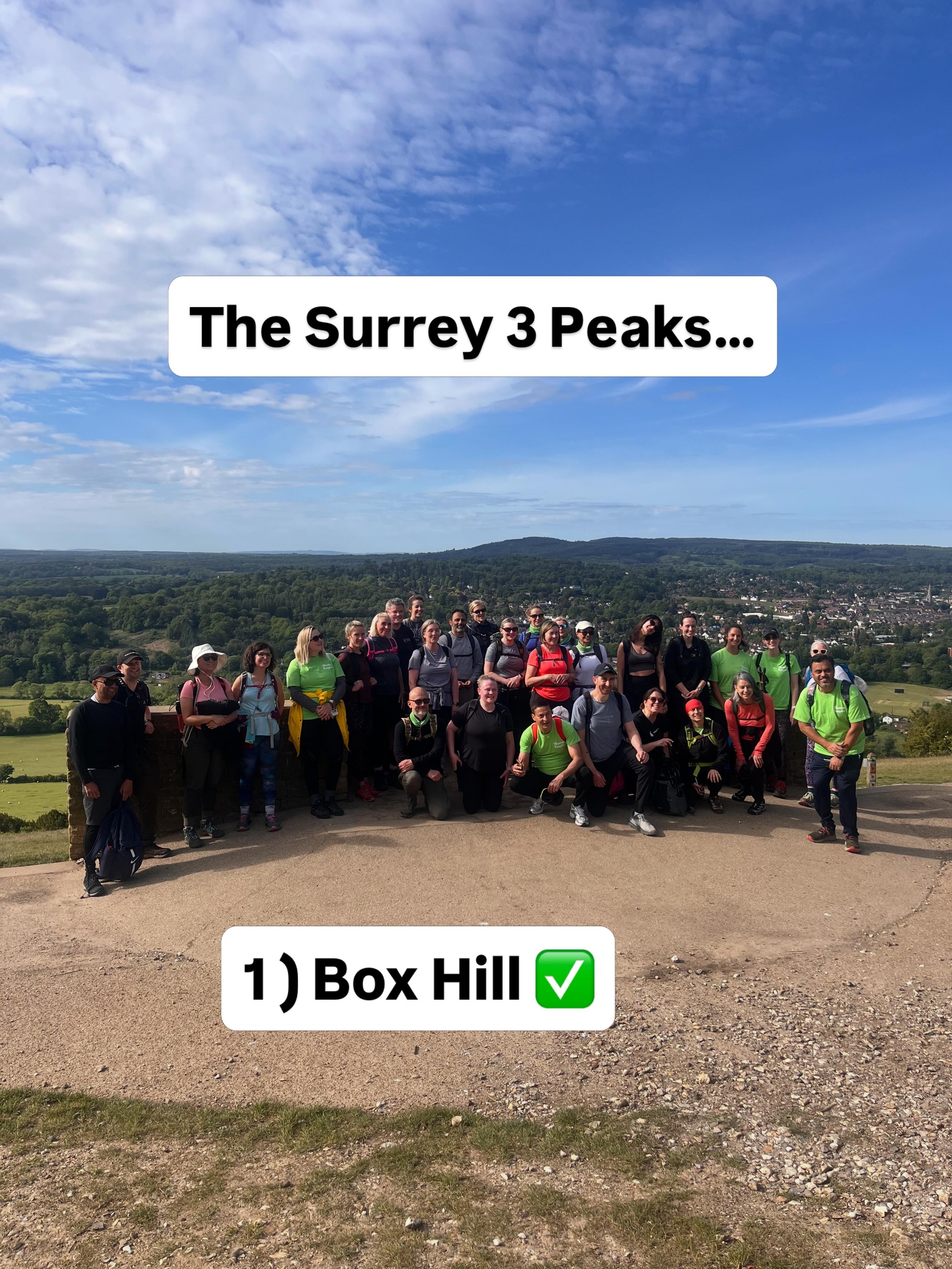 Guided another corporate group around the Surrey 3 Peaks this weekend with @boondockevents 

The 35km route takes in Surrey&rsquo;s 3 best known high points: Box Hill, Leith Hill and Holmbury Hill. There&rsquo;s a brilliant mix of woodland trails, he