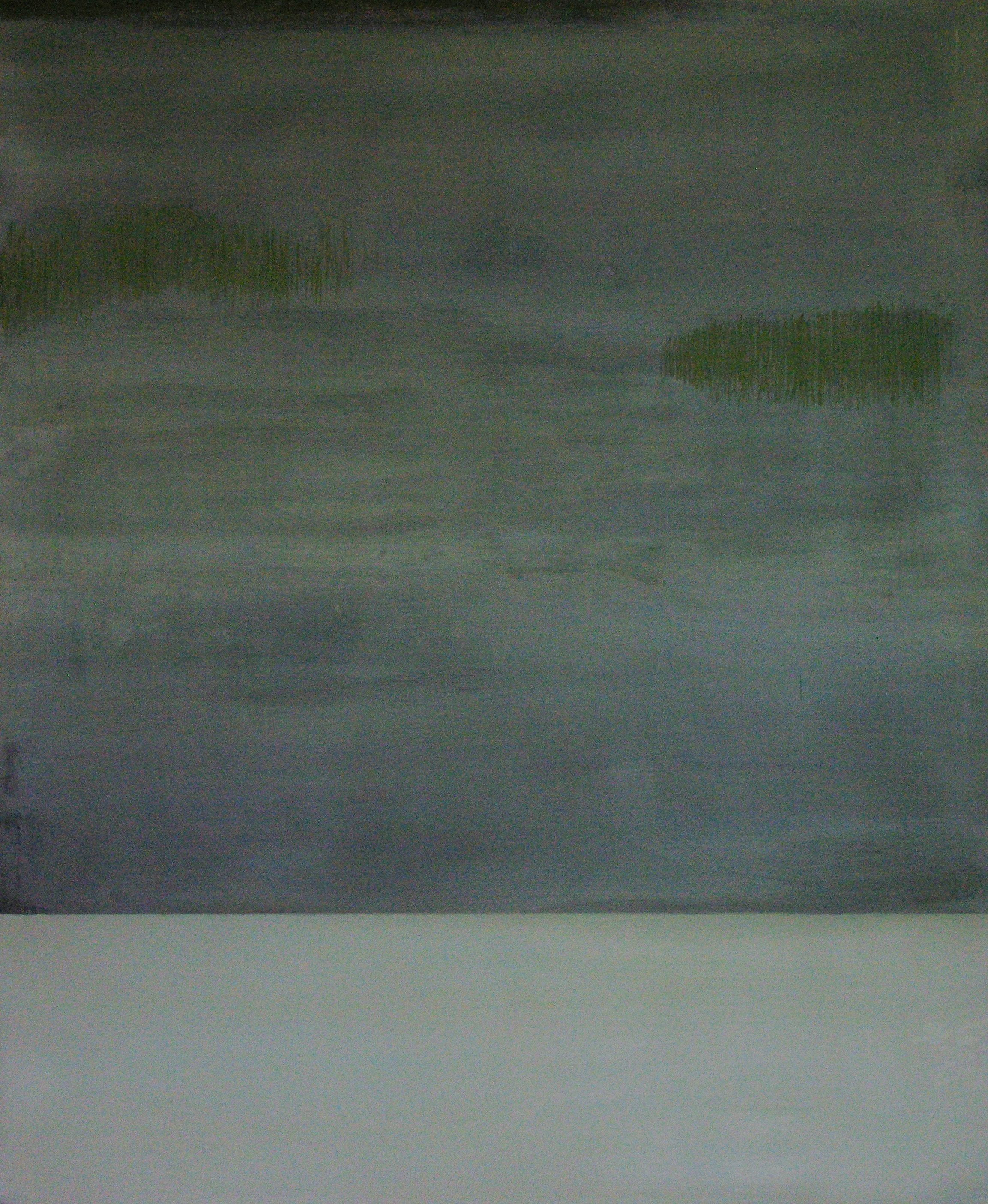 Verlassener Garten, 2025, Öl auf Leinwand, 100 x 120 cm