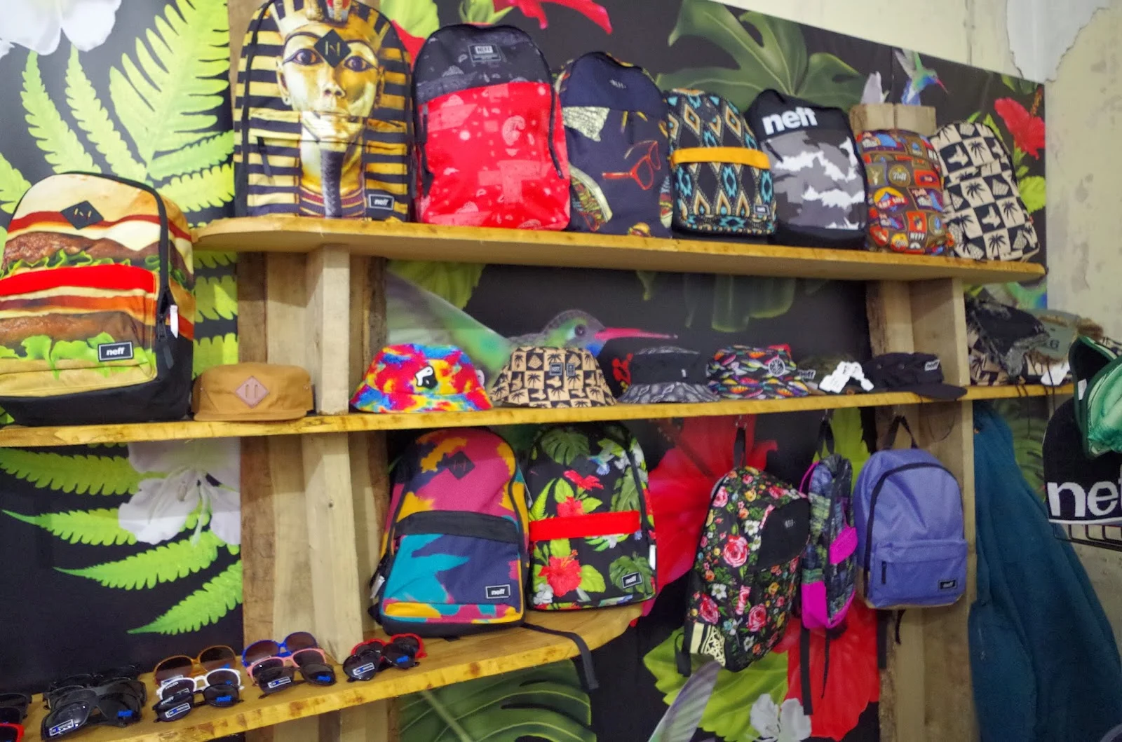 Neff Beanies x Sunglasses x Backpacks