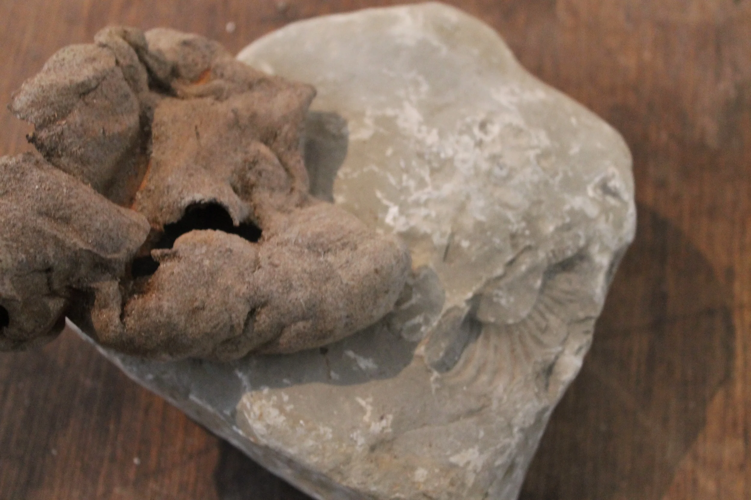 Detail: Anagama ceramic, rock