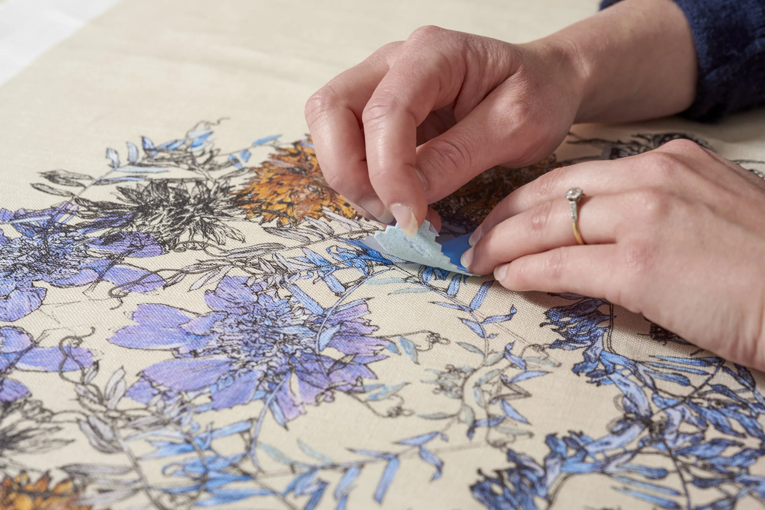 3. Butterfly floral, flocking process.jpg