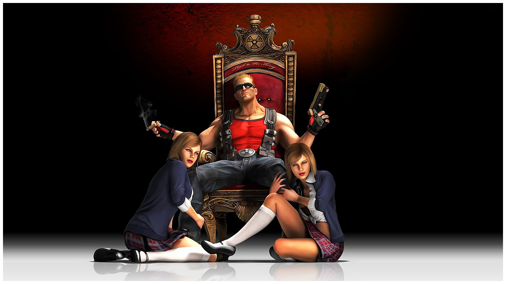 Duke Nukem Forever. Duke was never about being politically correct, though. He's a blatant satire taken to the nth degree..