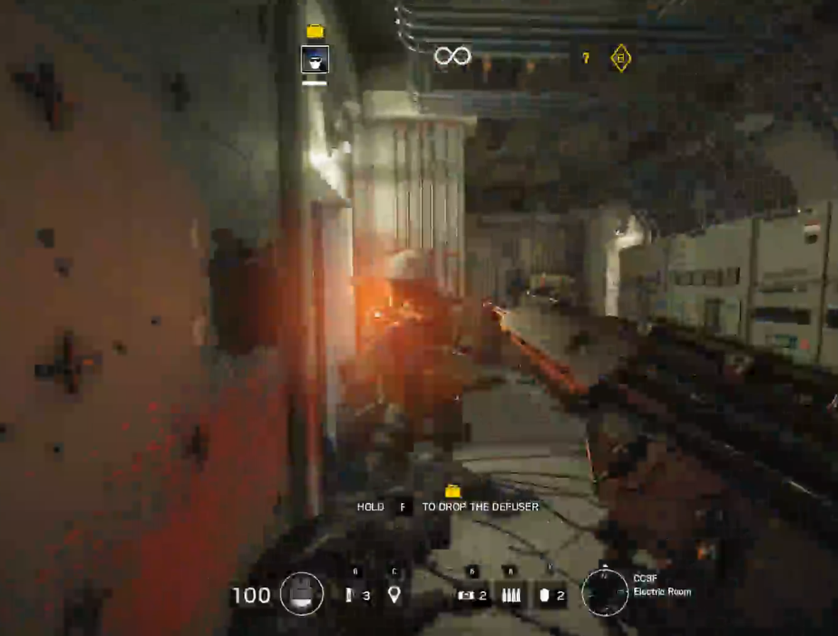  Back to the wall + gun reloading + bomber comes around the corner = dead! 