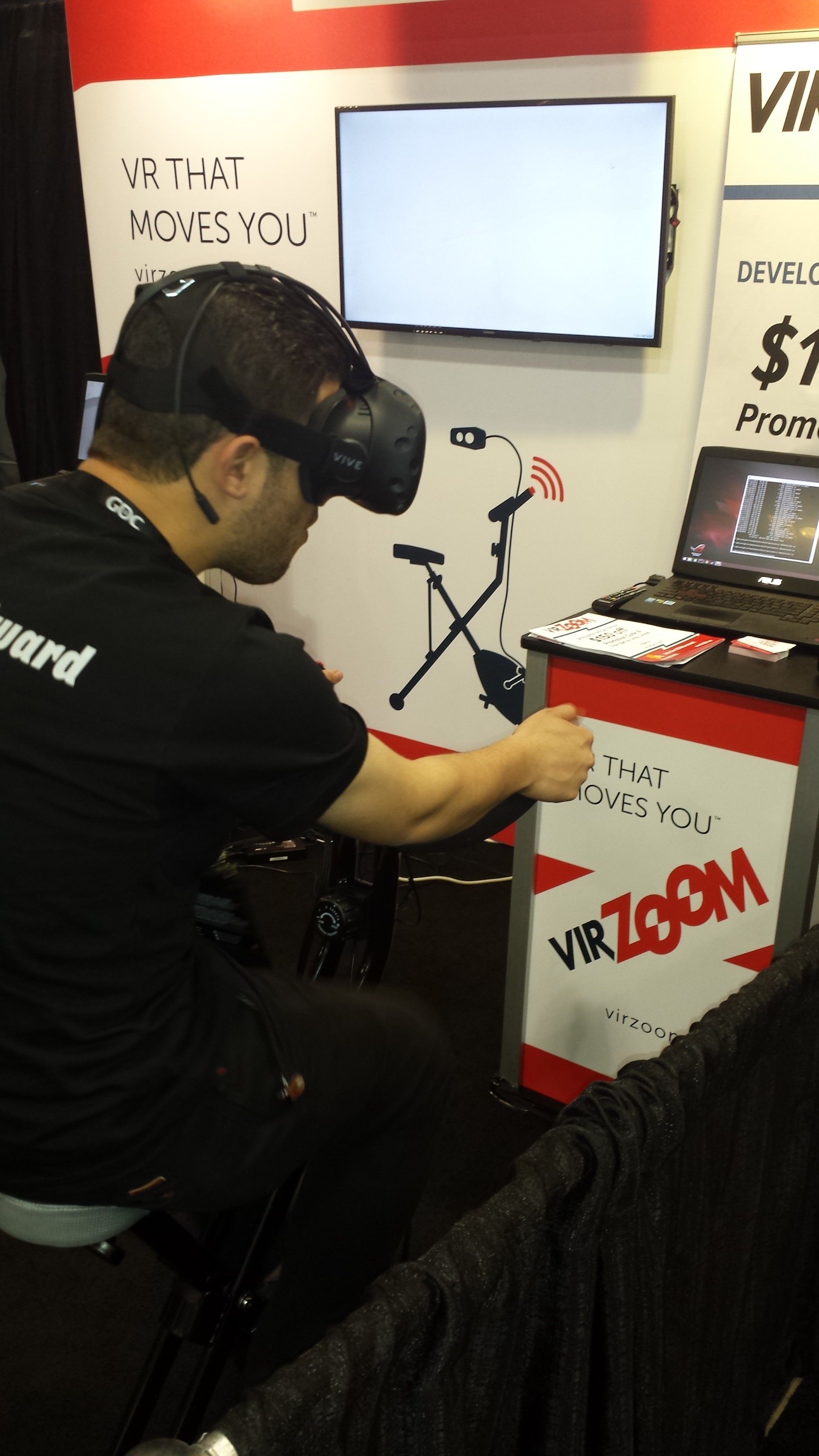  VirZoom. An exercise bike game controller. One of the surprisingly awesome VR experiences I had at GDC. 