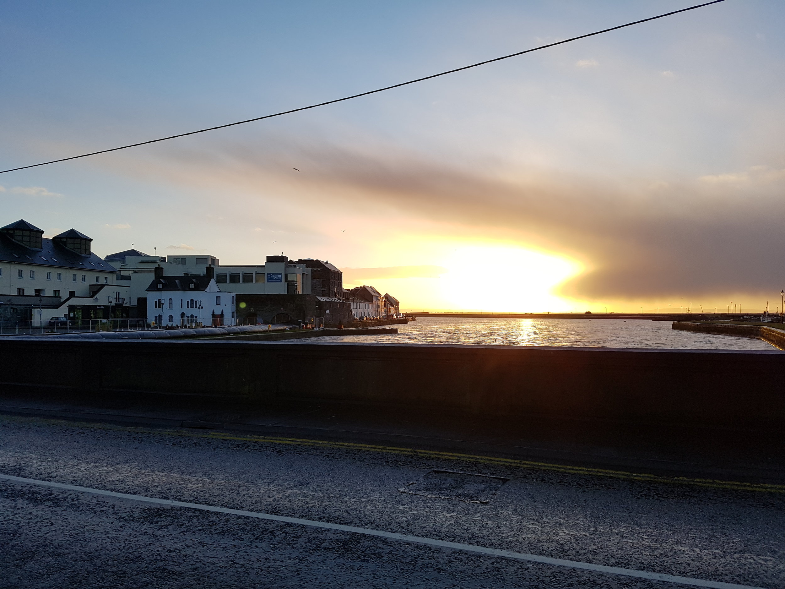 Sunrise each morning on the walk to work in Galway