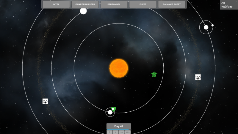  An early prototype of the strategy layer in Sons of Sol. 