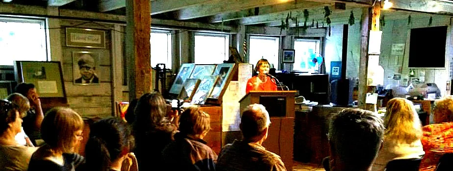  "Listening to poets read their work in the barn, you can almost feel Frost’s presence..."