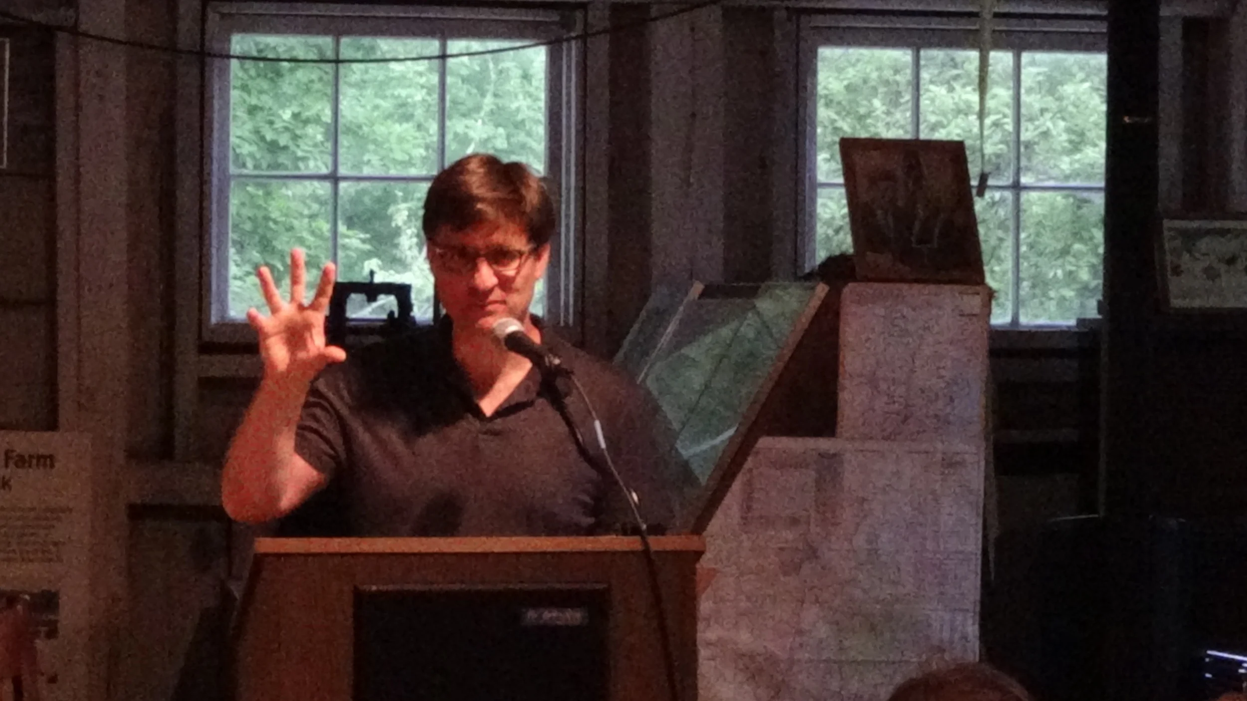 Kevin Durkin reads his winning poem