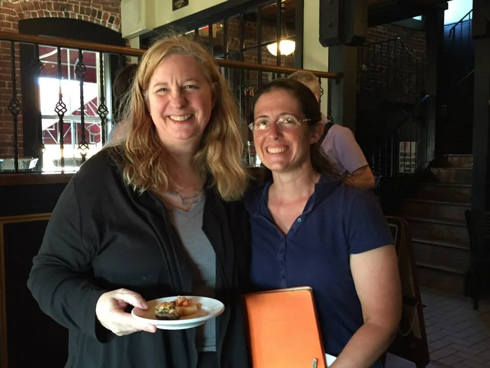 Hylas Irene Baker and Robin Young at Saturday's cocktail reception