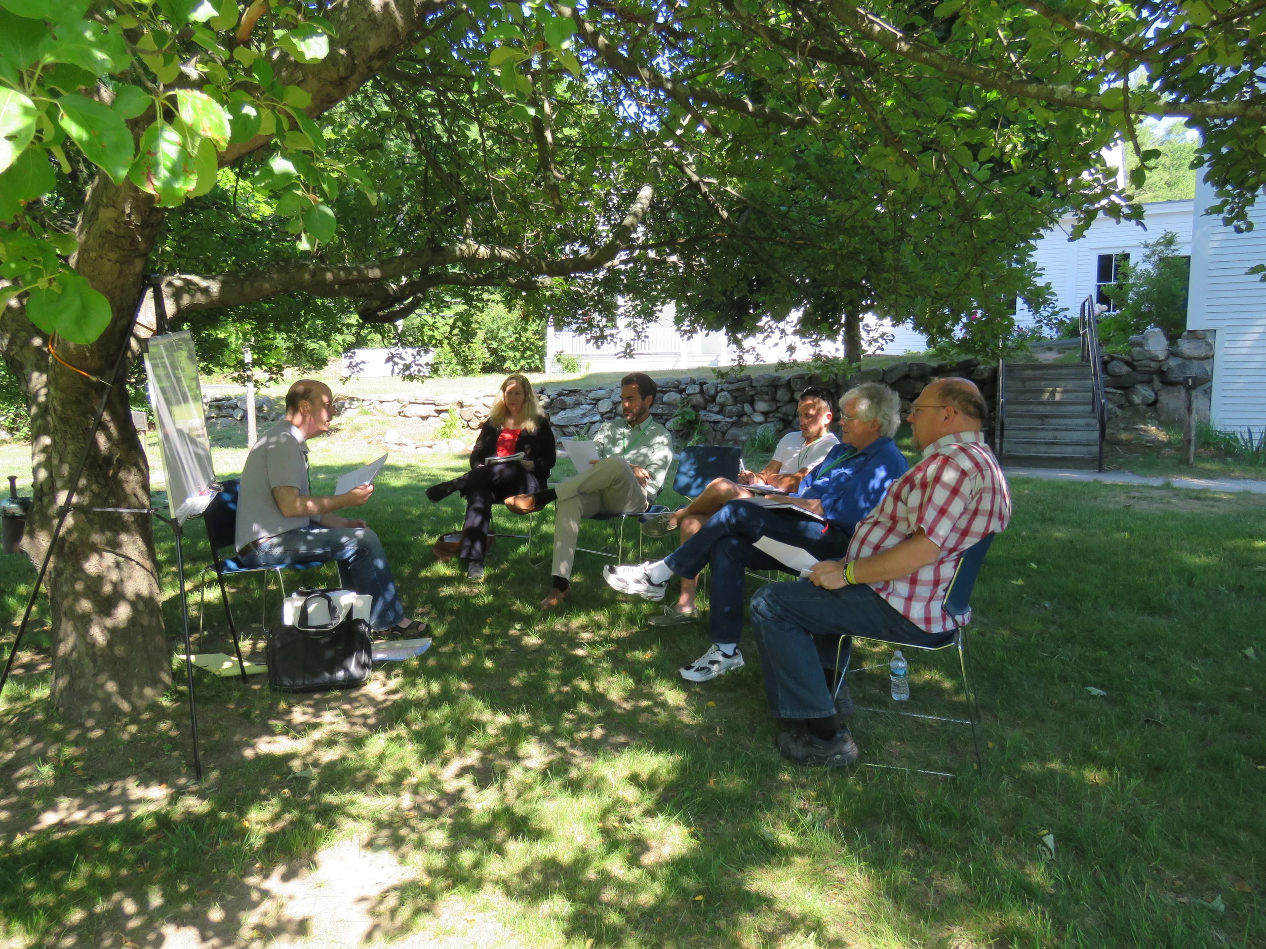 Workshopping in the shade