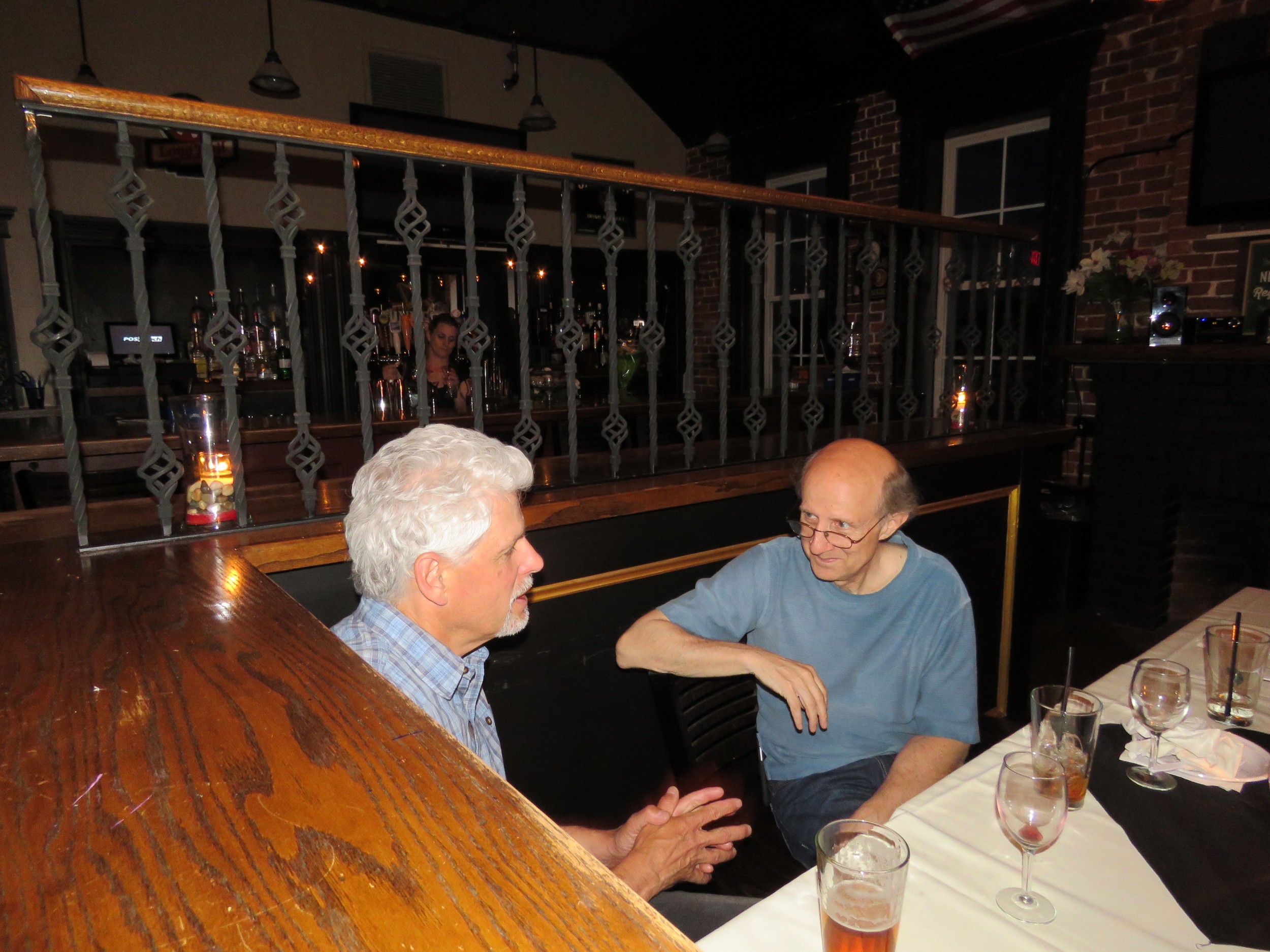 Alfred and Dan relax