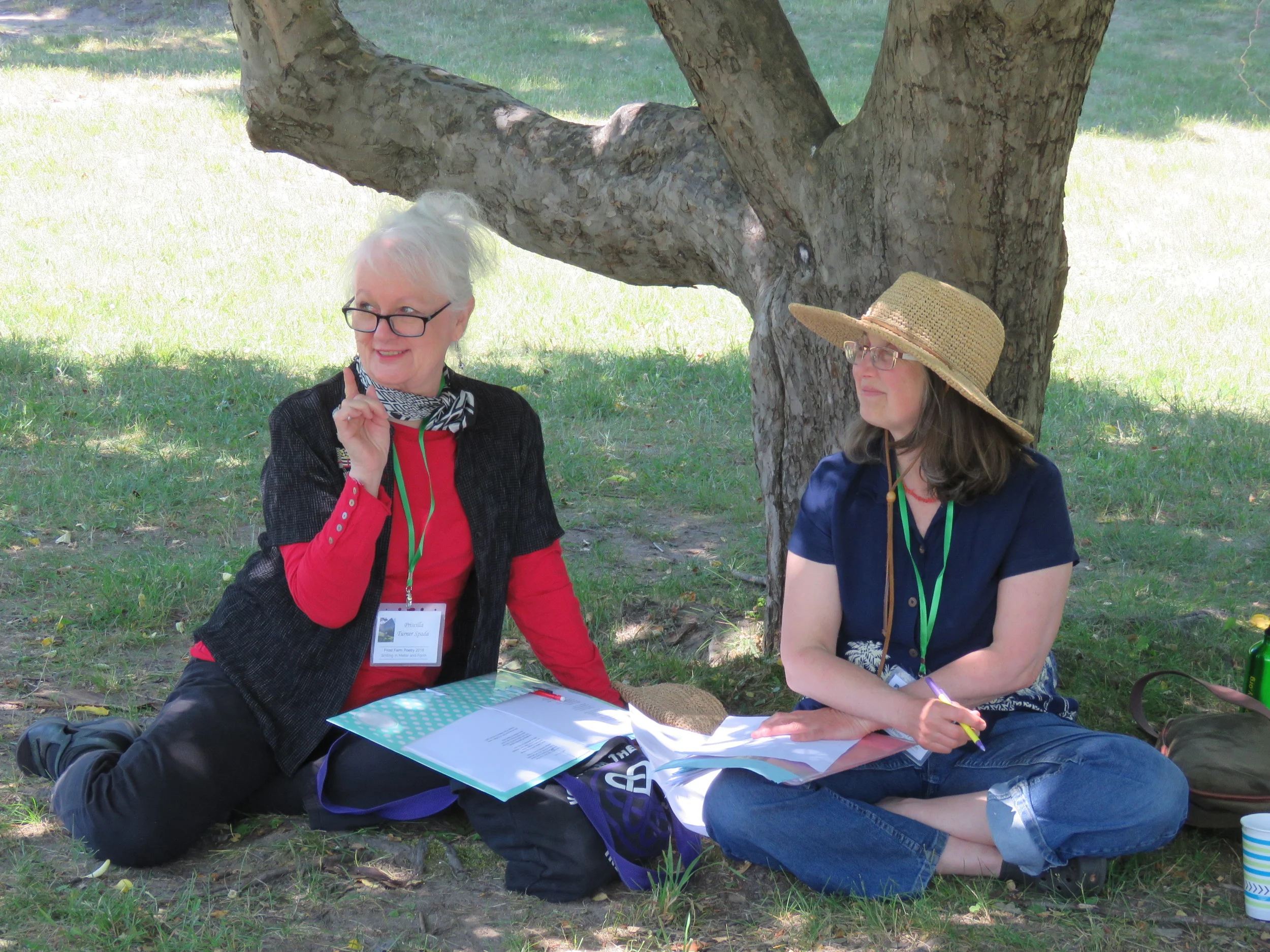 Beneath the apple tree