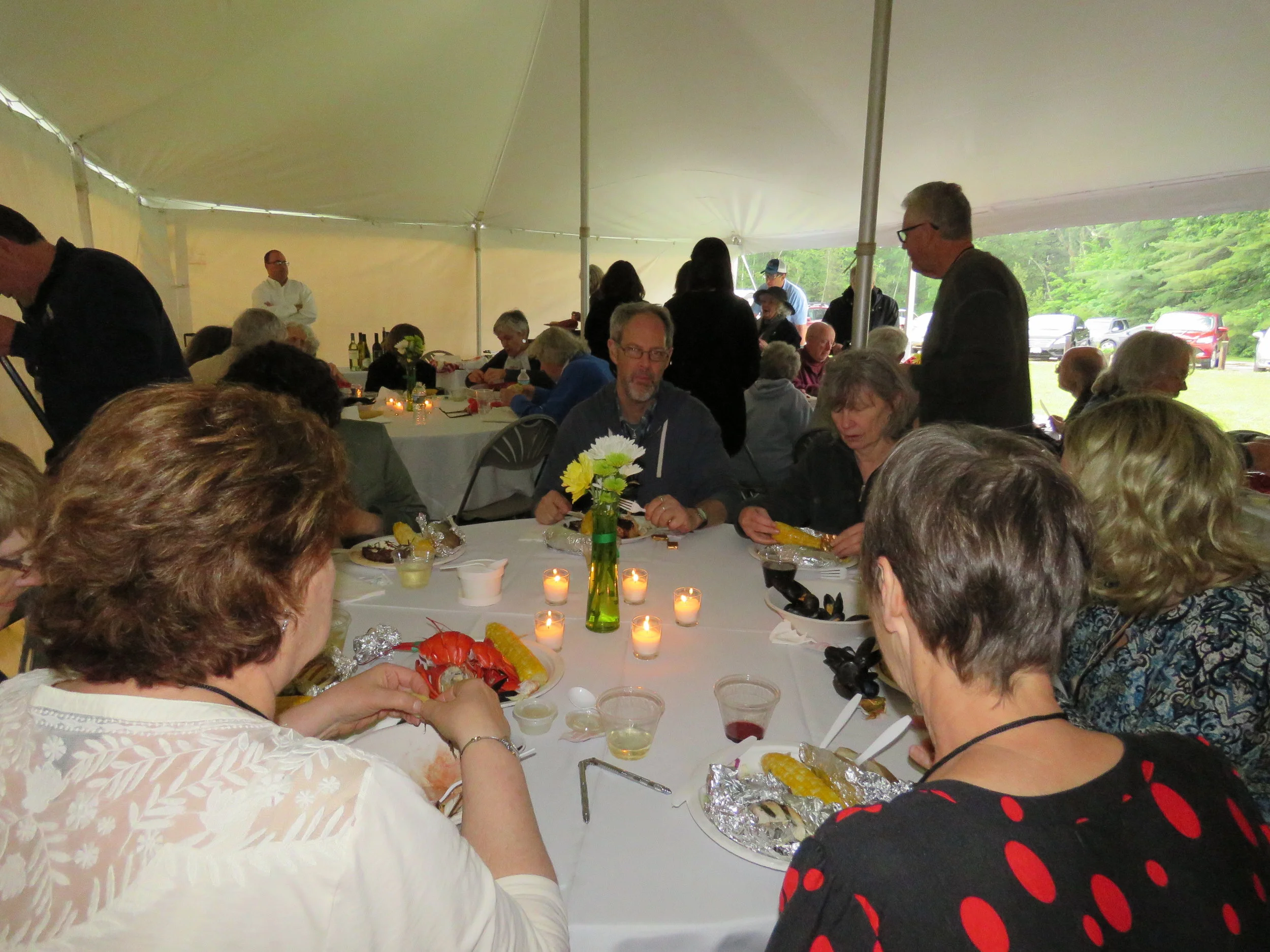 Dinner by candlelight in Frost's Pasture