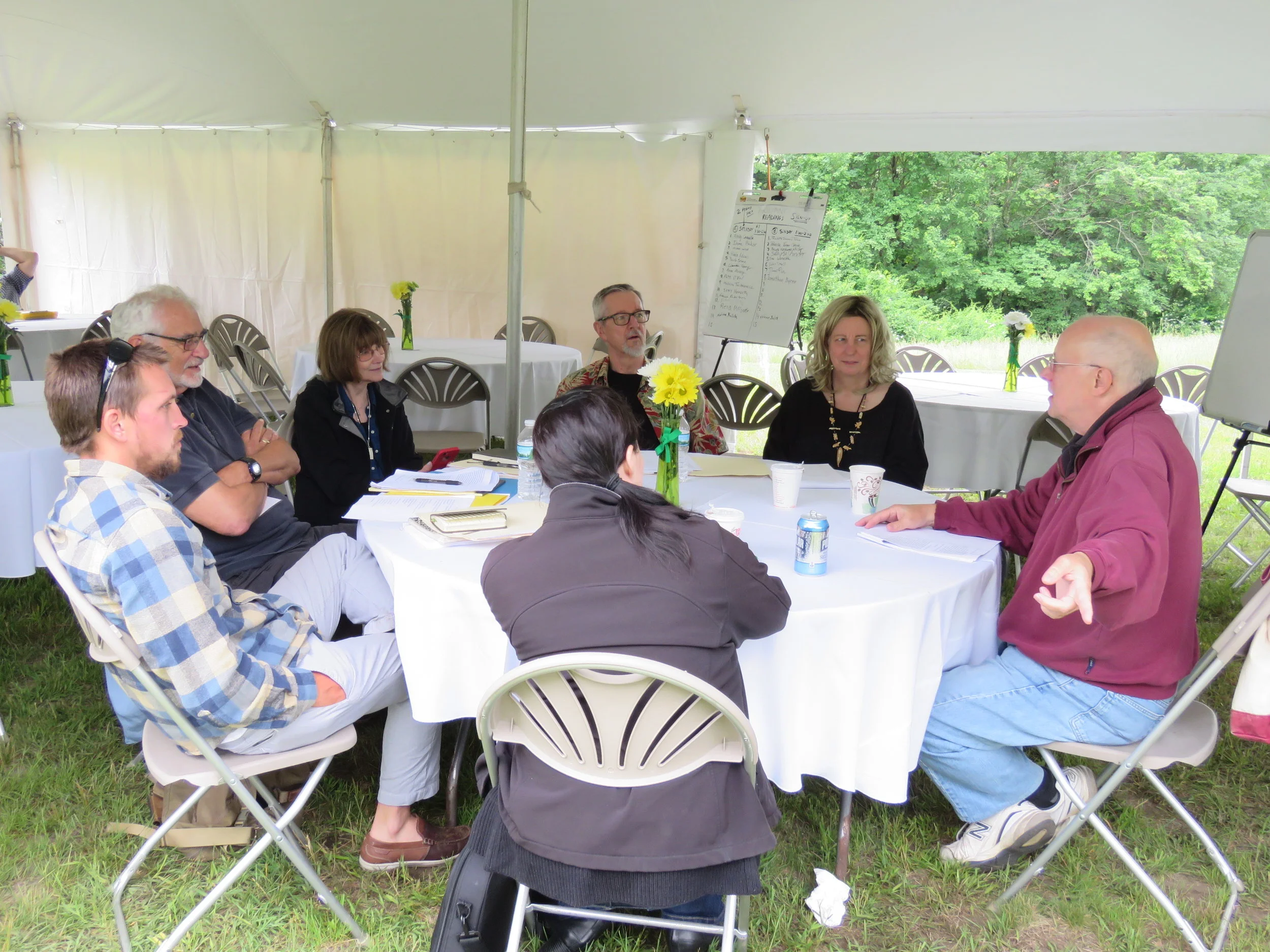 Instructor Len Krisak Makes a Point