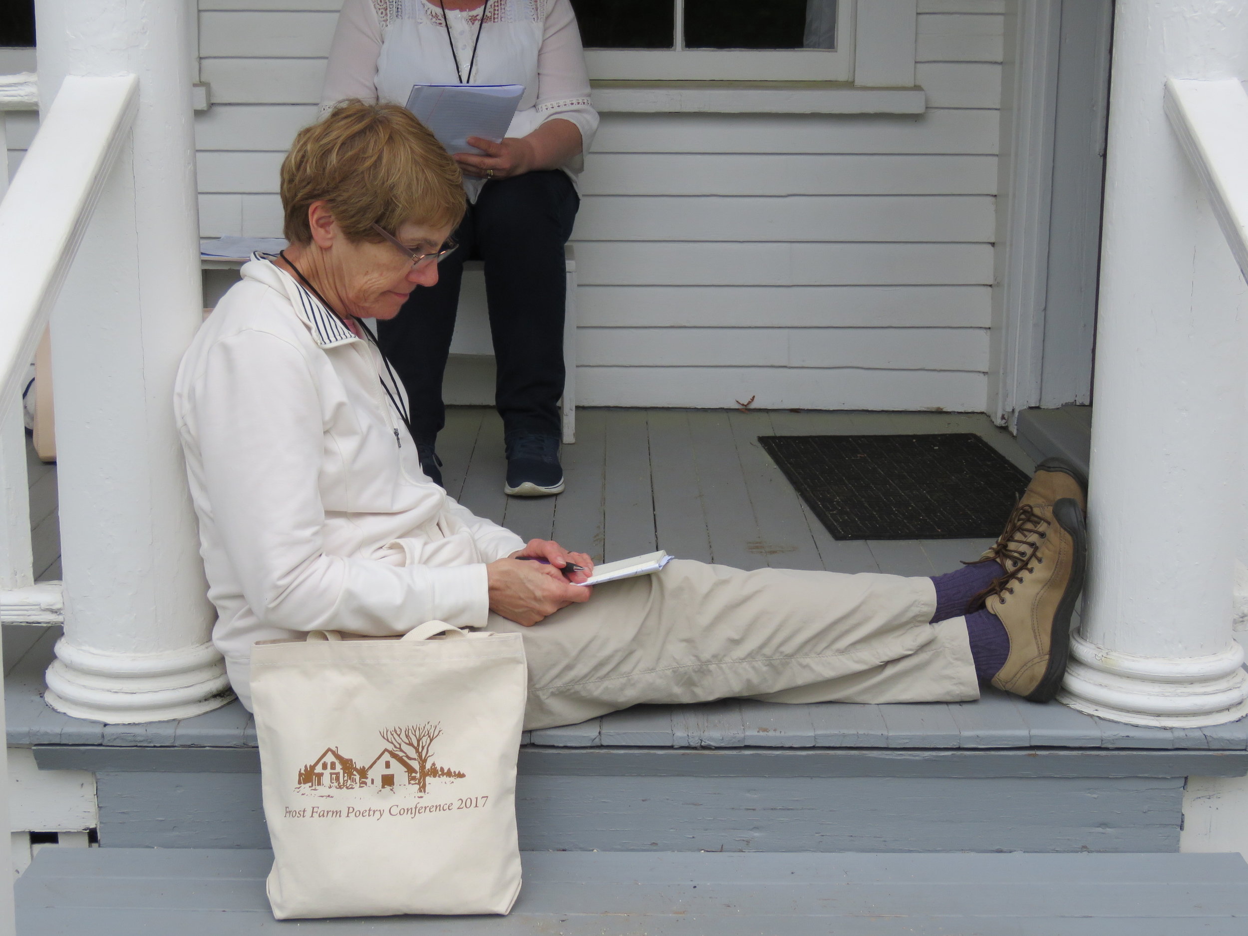 Taking a Break on Frost's Porch