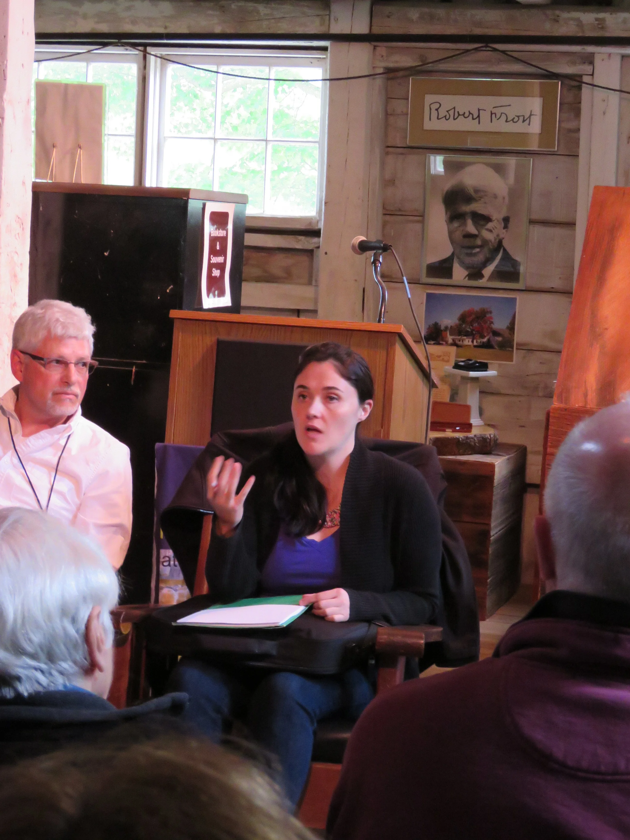Caitlin Doyle Shares Some Publishing Tips While Frost Looks On