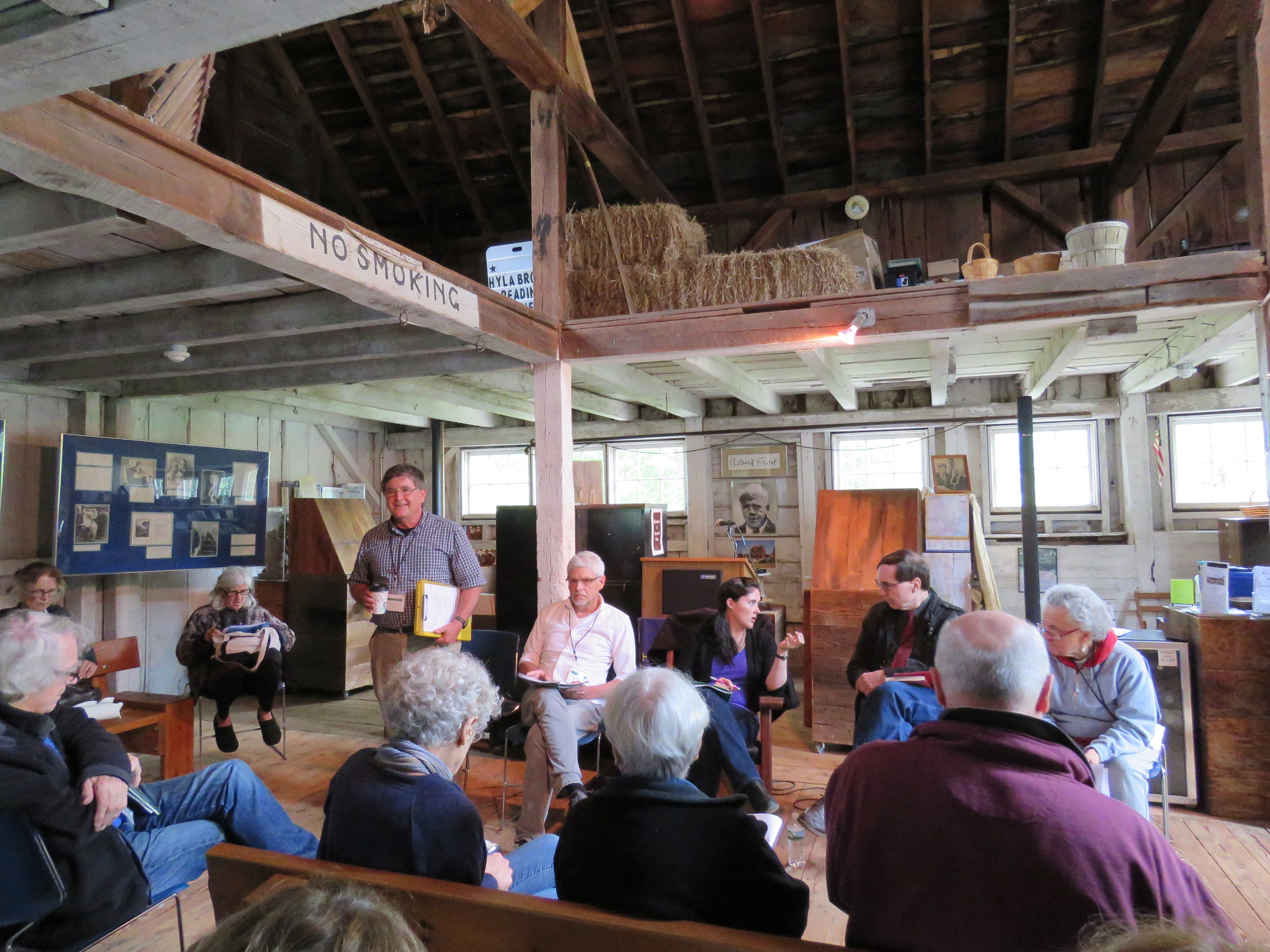Bob Crawford Moderates a Publishing Panel with (L-R) Alfred Nicol, Caitlin Doyle, Bill Baer and Rhina P. Espaillat