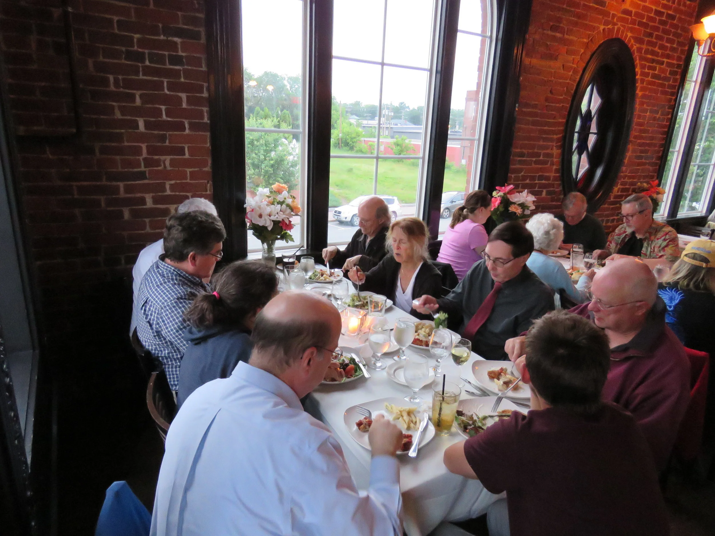 Dinnertime is for Powowing with Fellow Poets