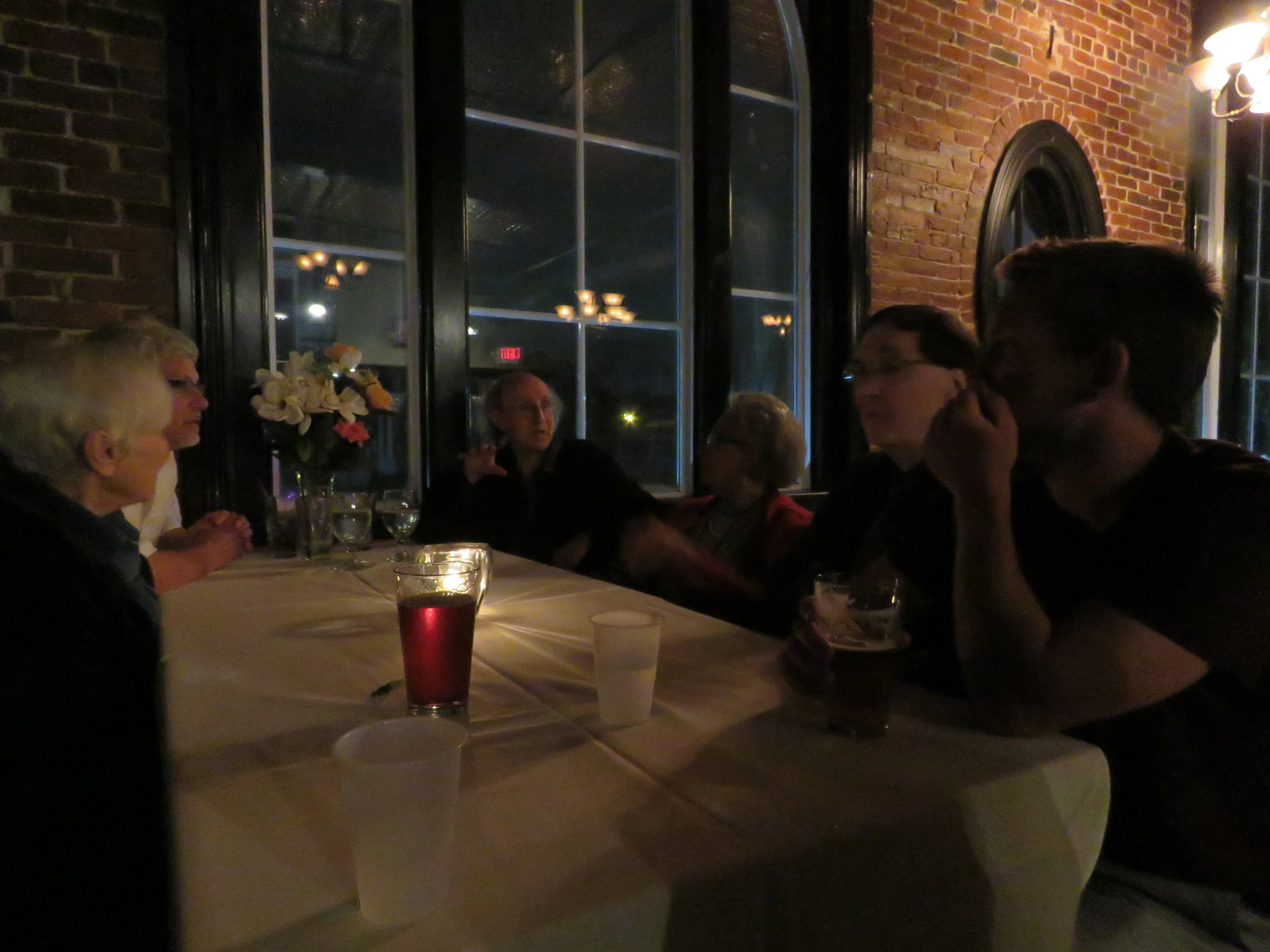 Dan Brown Holds the Table's Attention