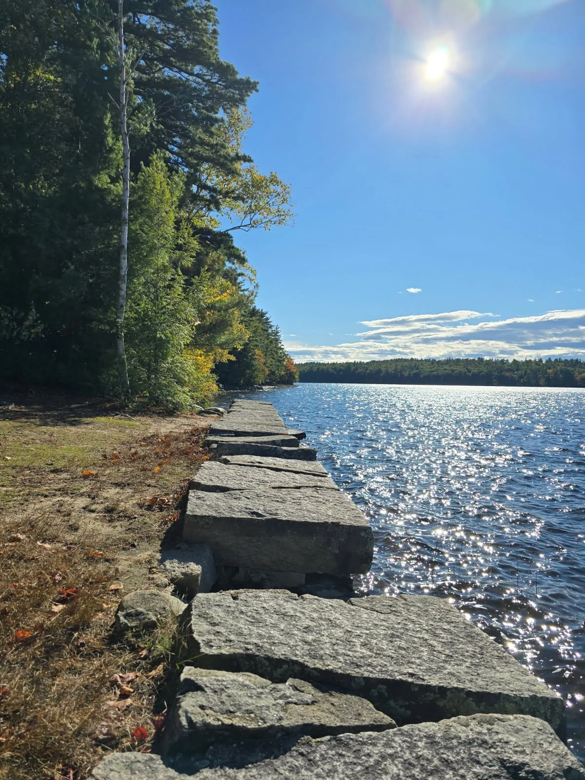 Wall and Lake Massebesic