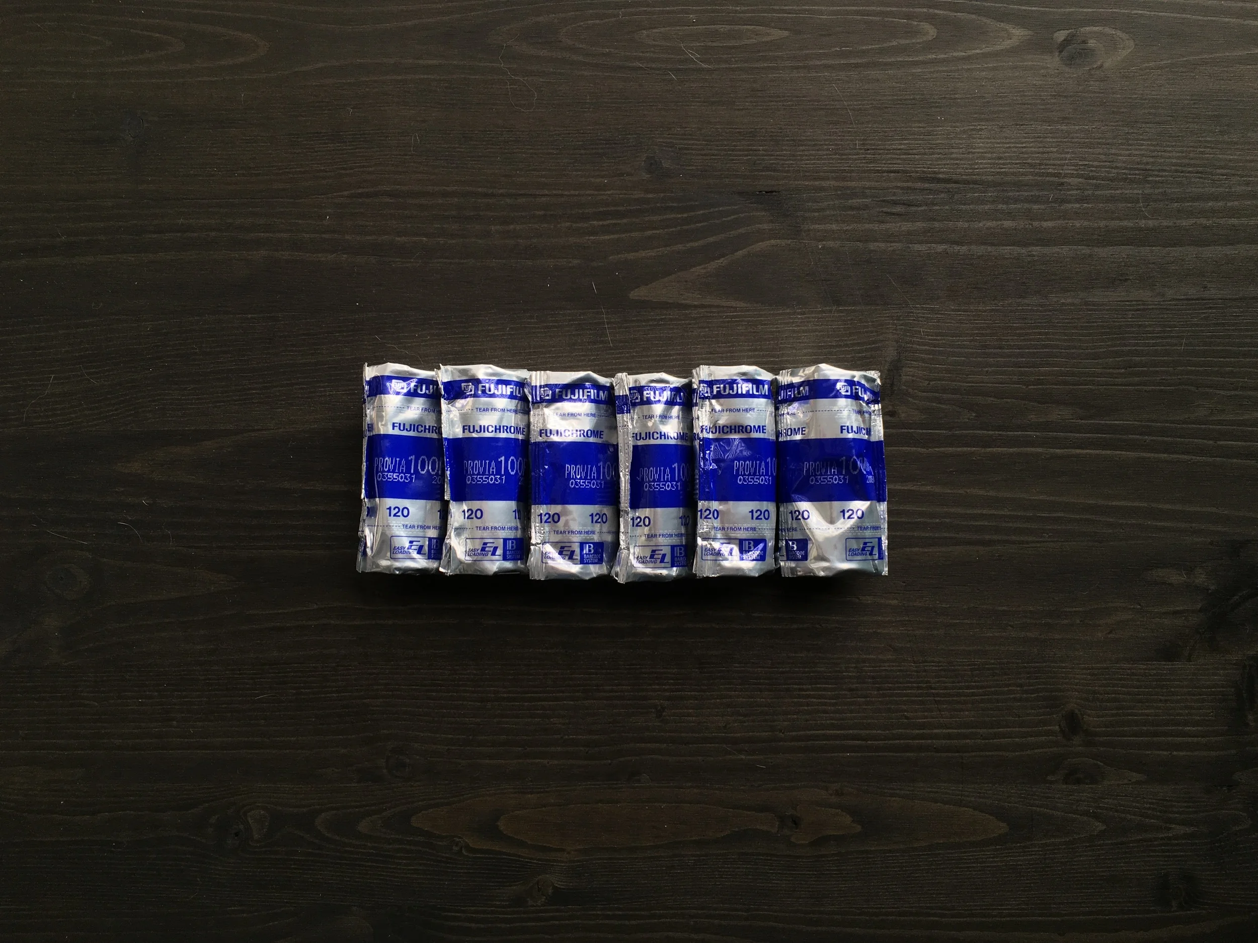 Next up, a few rolls of expired Fujichrome Provia 100F. 