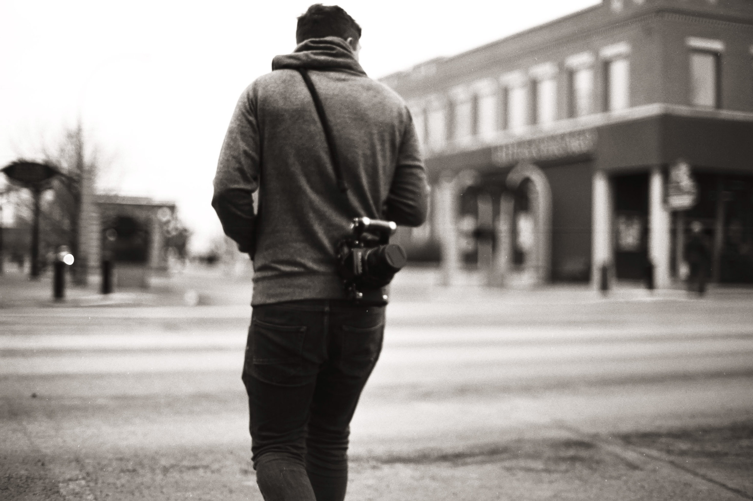 Stefan with P67 | Nikon FM3A + Nikkor 50/1.2 | Ilford Delta 100