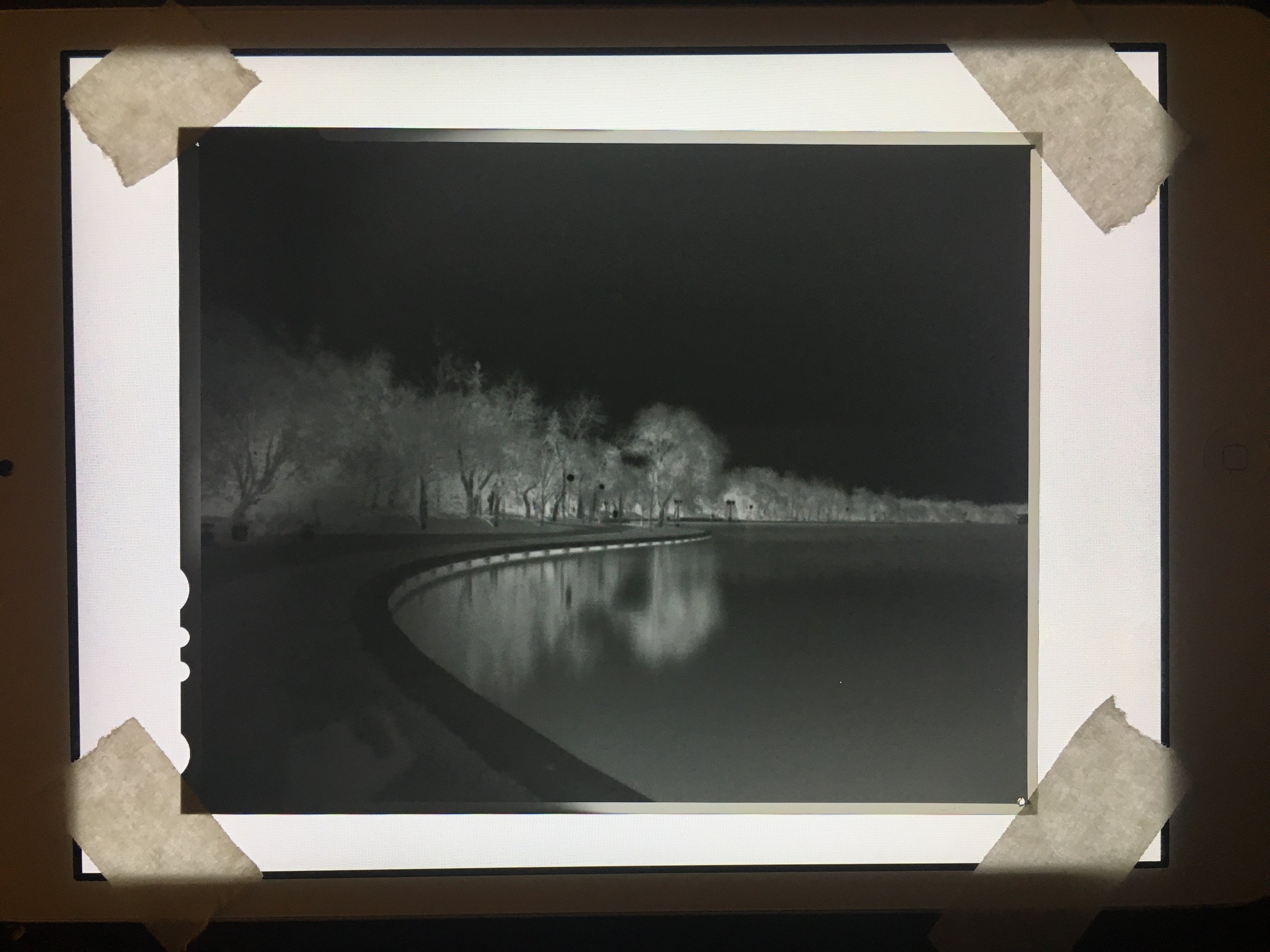 Intrepid pinhole lens on Ilford Delta 100 taped flat to my iPad mini. I've since drastically improved my post processing workflow, I promise. 