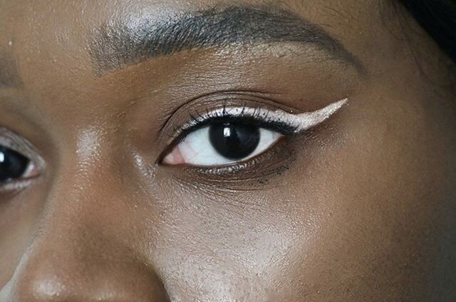 What&rsquo;s your favorite new beauty trend you want to try? ky @moderngreengoddess is loving white graphic eyeliner. tip: Do your regular black liner first and then the white on top to maintain shape in the eye.