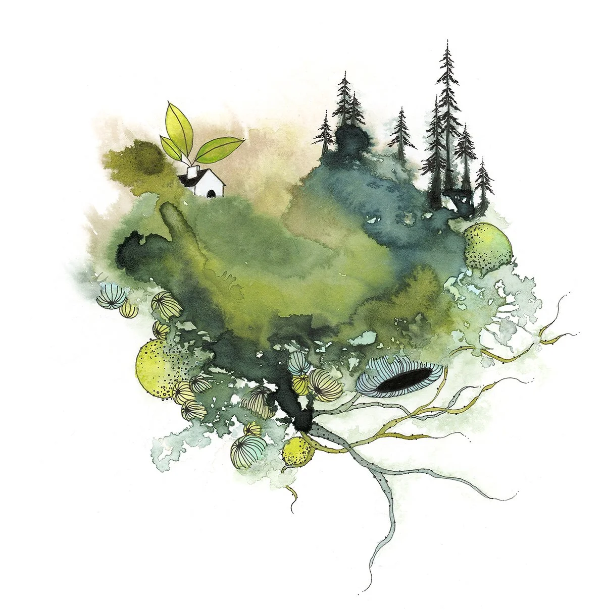 "how lovely to see green again"
